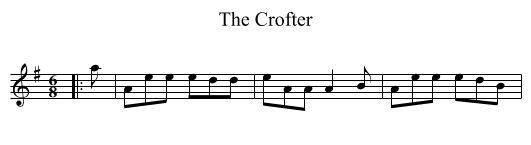 The Crofter - staff notation