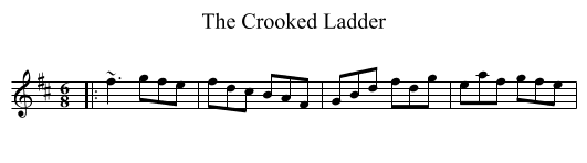 The Crooked Ladder - staff notation