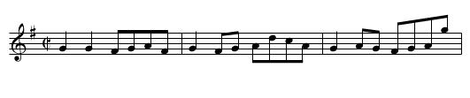 The Crooked Road - staff notation