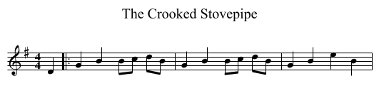 The Crooked Stovepipe - staff notation