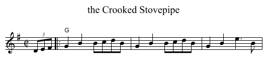 the Crooked Stovepipe - staff notation