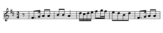 The Croquette - staff notation