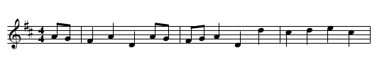 The Cross Hands - staff notation