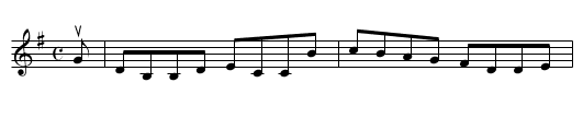 the CROSS OF INVERNESS - staff notation