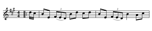 The Cross Road - staff notation