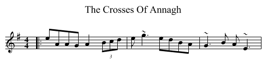 The Crosses Of Annagh - staff notation