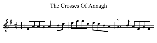The Crosses Of Annagh - staff notation