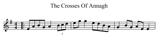 The Crosses Of Annagh - staff notation