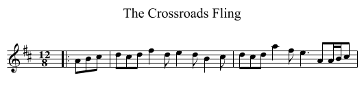 The Crossroads Fling - staff notation