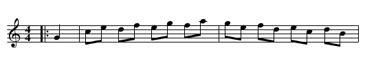 The Croton Hornpipe - staff notation