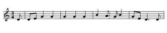 The Cruel Sister - staff notation