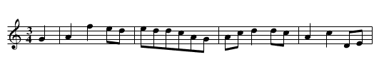 The Cuckoo [2] - staff notation