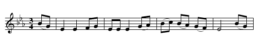 The Cuckoo - staff notation