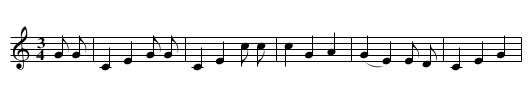 The Cuckoo - staff notation