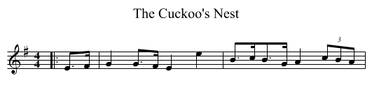 The Cuckoo's Nest - staff notation