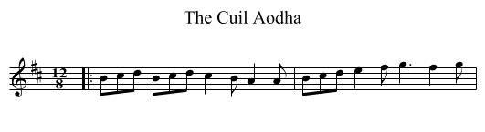 The Cuil Aodha - staff notation