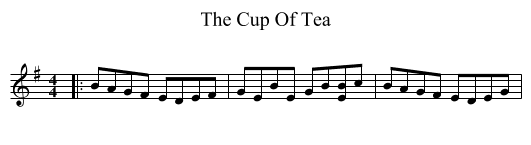 The Cup Of Tea - staff notation