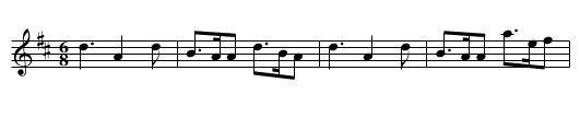 The Curlew Jig - staff notation