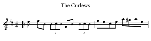 The Curlews - staff notation