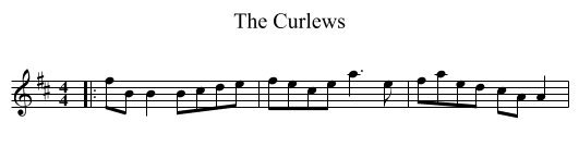 The Curlews - staff notation