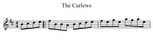 The Curlews - staff notation