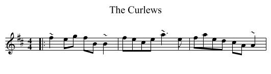 The Curlews - staff notation