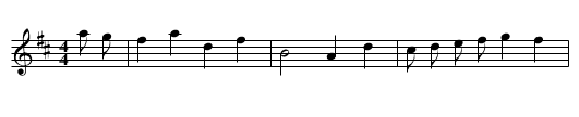 The Curly-Headed Ploughboy - staff notation