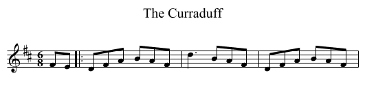 The Curraduff - staff notation