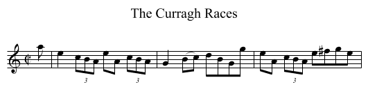 The Curragh Races - staff notation