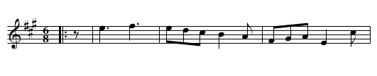 The Cushion Dance - staff notation