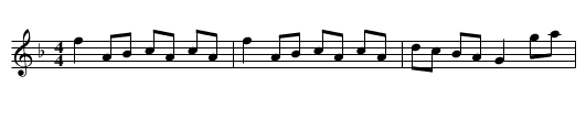 The Czar of Russia's Favourite Hornpipe - staff notation