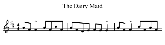 The Dairy Maid - staff notation