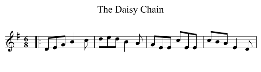 The Daisy Chain - staff notation