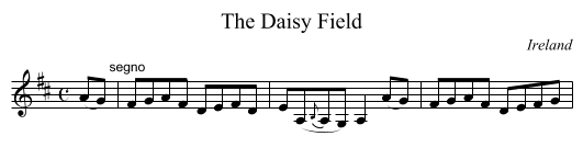 The Daisy Field - staff notation