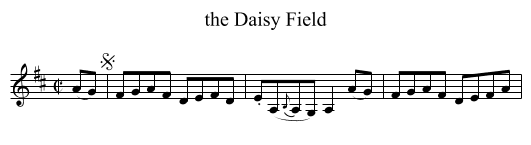 the Daisy Field - staff notation