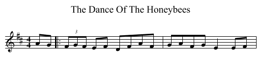 The Dance Of The Honeybees - staff notation