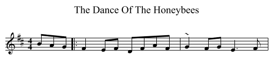The Dance Of The Honeybees - staff notation