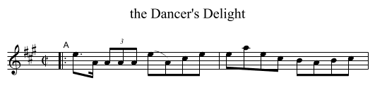 the Dancer's Delight - staff notation