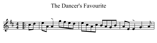The Dancer's Favourite - staff notation
