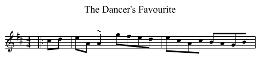 The Dancer's Favourite - staff notation