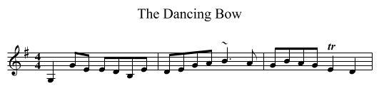The Dancing Bow - staff notation