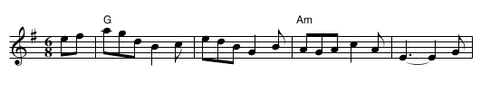 The Dancing Dustman - staff notation