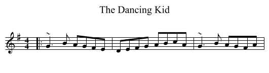 The Dancing Kid - staff notation
