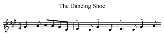 The Dancing Shoe - staff notation
