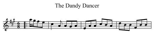The Dandy Dancer - staff notation