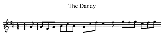The Dandy - staff notation