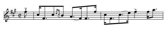 THE DARLING STRATHSPEY - staff notation