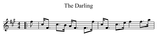 The Darling - staff notation