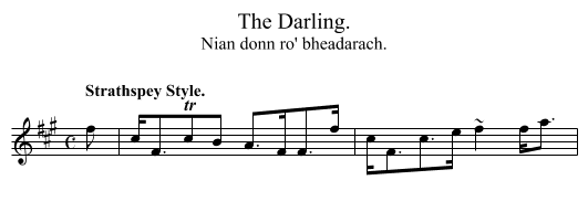 The Darling. - staff notation