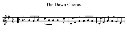 The Dawn Chorus - staff notation